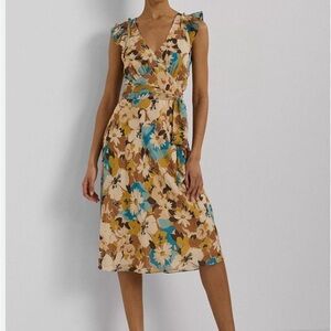 NWT Ralph Lauren Floral Wrap Dress